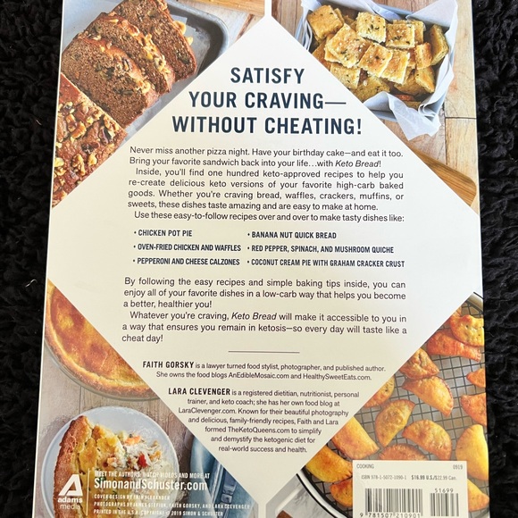 KETO BREAD: FROM BAGELS & BUNS TO CRUSTS AND MUFFINS, 100 LOW-CARB KETO FRIENDLY - Picture 2 of 4